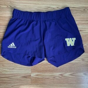 NWT University of Washington adidas purple shorts